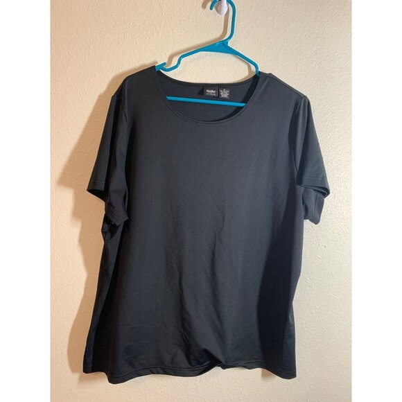 Mossimo Supply Co. Tops - Mossimo Stretch T Shirt Womens Plus Size 1X Black LS4